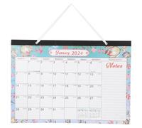 DOITOOL Household Wall Calendar with Hanging Design Lightweight Monthly English Calendar for Family Space-saving Wall Hanging Planner for Home and Office Use