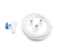 DOITOOL Ice Maker Water Line Kit with 5m Hose and Dedicated Connector Water Line Connector for Ice Maker Installation Compatible Fittings for Refrigerator and Kitchen Use