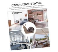 DOITOOL Imitated Snail Decor Garden Ornament Decorative Ceramic Figurine for Fairy and Miniature Gardens Stable Base Animal Model for Outdoor and Indoor Landscape DIY Adornment