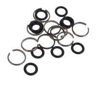 DOITOOL Impact Wrench Retaining Ring Set and Rubber O-Rings 24 Sets with Secure Socket Holder for Enhanced Efficiency Sturdy Iron Random Color in Mechanical Assembly and Automotive Repair