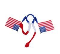 DOITOOL Independence Day Headband with American Flag Design, Lightweight Cloth Material, Hand Squeezed Swing Style for Party and Football Celebrations, Enhancing Fan Engagement with Unique