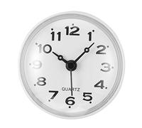 DOITOOL Indoor Outdoor Waterproof Wall Clock, 1PCBattery Operated Quality Quartz Round Clock for Outdoors/Pool/Patio/Home- White,7.5X7.5CM,BH0626X3ZV43059B4FC3185S