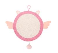 DOITOOL Indoor Sisal Cat Scratching Board Pink Angel with Sturdy Cat Scratch Pad for Kittens Interactive Plaything Suitable for Indoor Claw Grinding and Furniture Protection