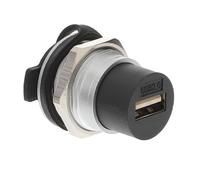 DOITOOL Industrial USB Female to Female Adapter USB Flush Mount Coupler Connector for Harsh Environments Acid and Oxidation Resistant Port Charger Replacement for Desktop and Laptop
