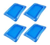 DOITOOL Inflatable Serving Bars Ice Buffet Salad Serving Trays, 4 Pack Salad Ice Tray Food Drink Holder Cooler Containers for Indoor Outdoor BBQ, Picnic, Camping, Pool Party - 60 x 45cm