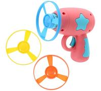 DOITOOL Interactive Cat Toy Flying Disc Launcher - Spinning Saucer Shooter for Kids & Small Dogs - Battery Free Fetch Spinner - Puppy Enrichment Exercise Chaser for Garden Outdoor Play