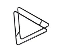 DOITOOL Iron Dish Storage Rack Coaster Holder Square Desktop Stand Cup Mat Organizer Kitchen Space Saving Holder for Coasters and Food Trays