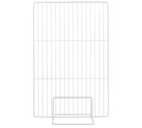 DOITOOL Iron Freezer Partition Divider, Wire Shelf Divider, Fridge Separator, Metal Freezer Organizer, 18.08X11.00X3.93in, White