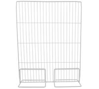 DOITOOL Iron Freezer Partition Divider, Wire Shelf Divider, Fridge Separator, Metal Freezer Organizer, 17.68X13.76X3.93in, White