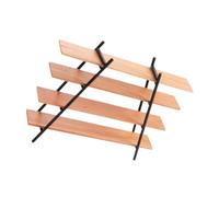 DOITOOL Irregular Miniature Dollhouse Shelf Natural Wood Micro Landscape Elements Creative Bookshelf Rack for Collectors Home Decor