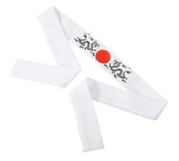 DOITOOL Japanese Samurai Headband Dragon Pattern Karate Competition Headwear Tie-on for Fitness, Workout, and Party Use