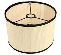 DOITOOL Japanese Style Bamboo Lampshade Iron Frame, Simple Home Decoration and Mild Light Fixture, for Living Lamp Or Housewarming, Beige Colour Suitable for Pendant Or Table Lamps