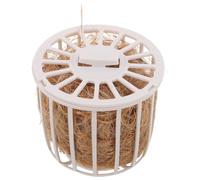 DOITOOL Jute Bird Nesting Material with Basket for Small Birds | Moisture Absorbing Jute and Plastic Blend, Easy Dispensing Storage Basket, Breeding Setup Support