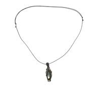 DOITOOL Labradorite Pendant Necklace Natural Crystal Necklace Retro Stone Pendant Adjustable Strap Practical Elegant Jewelry for Women Dancing Party
