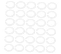 DOITOOL Lamp Bulb Adapter Rings E27 to E14 Fitting Converter Plastic Light Socket Reducer Rings for Home and Office Lighting Accessories 50pcs White