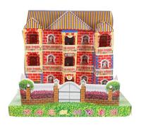 DOITOOL Large Ancestor Paper Villa Sacrifice Offering for Qingming and Ghost Festival Paper Villa for Ancestor Worship Traditional Funeral and Birthday Ritual Supplies Blessings for