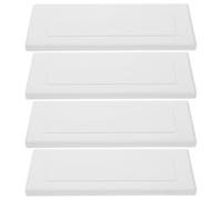 DOITOOL Large Blank Wall Plate Covers 4-Pack Plastic Electrical Box Cover Plates for Junction Box Outlet Socket Blanking Plate 7.76X2.87X0.30In Easy Installation