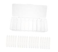 DOITOOL Large Capacity Cable Organizer Box with Compartments and Cover Transparent Wire Storage Bin with Silicone Wire Ties for Desktop Cord Management and Dust Protection