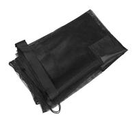 DOITOOL Large Capacity Drawstring Bag Mesh Drawstring String Bag Black Canvas Multi-Function Design Easy to Carry Basketball Single Shoulder Soccer Ball for Coaching and Recreation