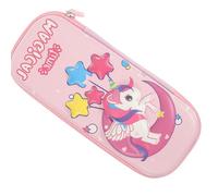 DOITOOL Large Capacity Pencil Case for Girls Cartoon Storage Bag Adorable Zipper Design Multi Compartment Stationery Bag Portable and Convenient for Students