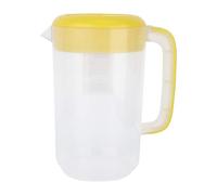 DOITOOL Large Reusable Reusable Pitcher with Lid and Handle Heat Resistant Hot Cold Water Carafe Water Pitcher Water Jug for Beverage Juice Jar Tea Kettle 4000ml Yellow