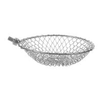 DOITOOL Large Stainless Steel Egg Lifter Scoop Head 14cm Diameter for Chicken Coop Egg Collection Basket Mesh Scoop for Farmhouse Use