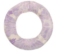 DOITOOL Lavender round Meditation Bowl Cushion for Tibetan and Nepali Singing Bowls with Enhanced Grip and Noise Reduction, Cloth Material Hollow Ring Design for Yoga and Meditation Spaces