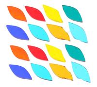 DOITOOL Leaf Shape Mosaic Tiles for DIY Crafts Made of Glass, Easy to Use and Environmentally Responsible, Artistic Three-Dimensional Pieces for Handmade Cards and Decorative Paintings