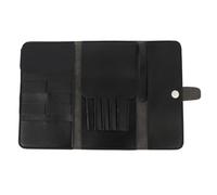 DOITOOL Leather Hair Styling Tools Case with Multiple Compartments Lightweight Scissor and Comb Holder for Barber Travel