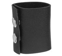 DOITOOL Leather Hair Ties for Women Vintage PU Leather Ponytail Holder with Metal Snap Button for and Teens Random Color Random Color