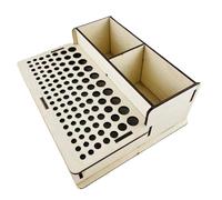 DOITOOL Leathercraft Tool Rack Capacity DIY Organizer for Leather Tools Classic Grain Finish Suitable for Beginners and Skilled Users Mother Day and Christmas