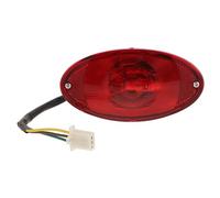 DOITOOL LED Motorcycle Rear Brake Light with License Plate Bracket Bright Multifunctional Tail Brake Lamp for Sport Motorbikes Plastic Parts Easy DIY Installation