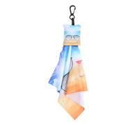 DOITOOL Lens Wipes for Eyeglasses and Smartphone Screens with Soft Fibre Cloth, Convenient Size Keychain Pouch and Carabiner, for Travel and Daily Glasses Cleaning