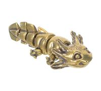 DOITOOL Lifelike 9.2x4.1x2.1cm Newt with Movable Joints Brass Figurine Realistic Metal Reptile Model Decorative Ornament Artistic and Versatile for Garden or Dorm Home Tabletop Decoration