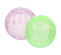 DOITOOL Lightweight Plastic Hamster Running Balls and 2pcs for Unique Colour Design and Stylish Pet for Small Animals Exercise for Hamsters and Gerbils Hamsters Gerbils