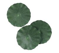 DOITOOL Lily Pads for Ponds Artificial Floating Foam Lotus Leaves, 3PCS Realistic Lily Pads Leaves Artificial Water Lily Pads Ornaments for Pond Pool Aquarium Water Decoration (28X28CM)
