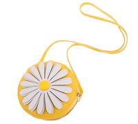 DOITOOL Little Wallet Pu Crossbody Purse with Adjustable Shoulder Strap Lightweight Daisy Pattern Change Bag for Outdoor Play and Kindergarten Use
