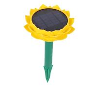 DOITOOL Lotus Shaped Solar Powered Waterproof Speaker Portable Outdoor Wireless Speaker for Garden Buddha Songs Player Yellow