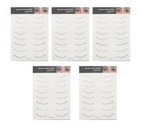 DOITOOL Lower Eyelash Tattoos Stickers Fake Lash Stickers for Women 5 Sheets Black with High Adherence and Seamless Blending, for Weddings and Night Out Makeup