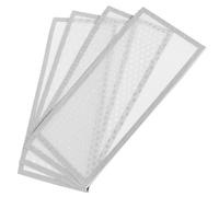 DOITOOL Magnetic Floor Vent Covers for Home Floor Air Vents 4pcs White Rectangular 10.16x25cm Register Screens Dust and