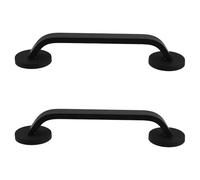 DOITOOL Magnetic Fridge Door Handle Black 2pcs Slanted Pull for Kitchen Refrigerator Flexible Placement Easy No-Tool Install