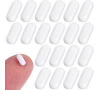 DOITOOL Magnetic Stirrer Bar Suitable for Biological and Research Laboratory Applications 25pcs White Ptfe Efficient Stir Bar with Reduced Friction and Wear for Laboratory Use