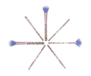 DOITOOL Makeup Brush Set Safe for Eyes and Lips and Metal Handles with Nylon Bristles 7pcs Compact and Easy to Carry for Blending and Powder Application in Daily Cosmetics