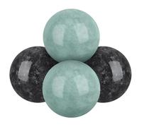 DOITOOL Marble Hand Balls 4 Pcs 1.38In Hand Massage Balls for Exercise Stress Relief Muscle Tension and Portable Home Office Therapy Use