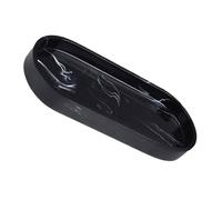 DOITOOL Marble Resin Bathroom Vanity Tray Rectangular Organizer for Jewelry Perfume and Sink Sponge Holder Compact Decorative Black Small Tray for Countertop Storage and Napkin Holder