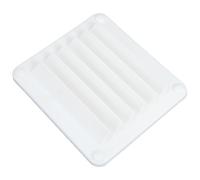 DOITOOL Marine Vent Cover 141x125x15mm White Louvered Air Vent for Yacht Rv Cabin Ventilation Window Accessory