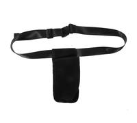 DOITOOL Massage Essential Oil Waist Bag Neoprene Material Black Hands-Free Use Buckle Design Portable Storage Holder for Therapists and Massage Professionals