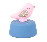 DOITOOL Mechanical Cartoon Bird Kitchen Timer Wind Up Alarm Loud Cooking Timer for Baking and Eggs Easy Use for Elderly Stable Base Pink Kitchen Gadget
