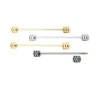 DOITOOL Men Collar Brooch Pin Buckle Set 4 Pcs Multi-Colour Metal Pins for Wedding and Formal Suit Attire