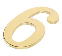 DOITOOL Metal Magnetic House Numbers for Mailbox and Door Solid Metal Address Digits with Strong Magnet Suitable for Home Office Hotel Apartment Easy No-drill Installation Gold Number